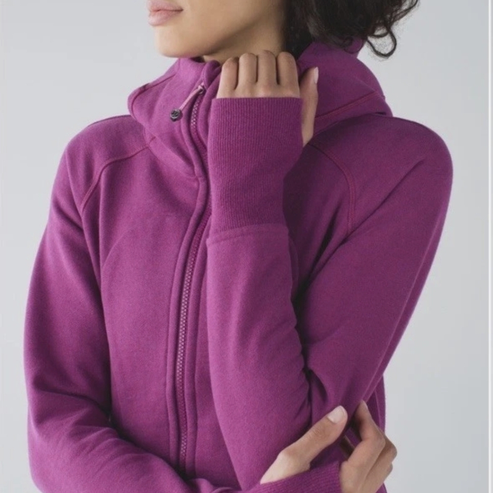 Lululemon Athletica Regal Plum Scuba Hoodie Sz 4 - Picture 4 of 8